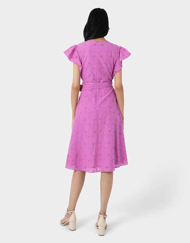 Forcast - Kavya Tie-Waist Cotton Dress