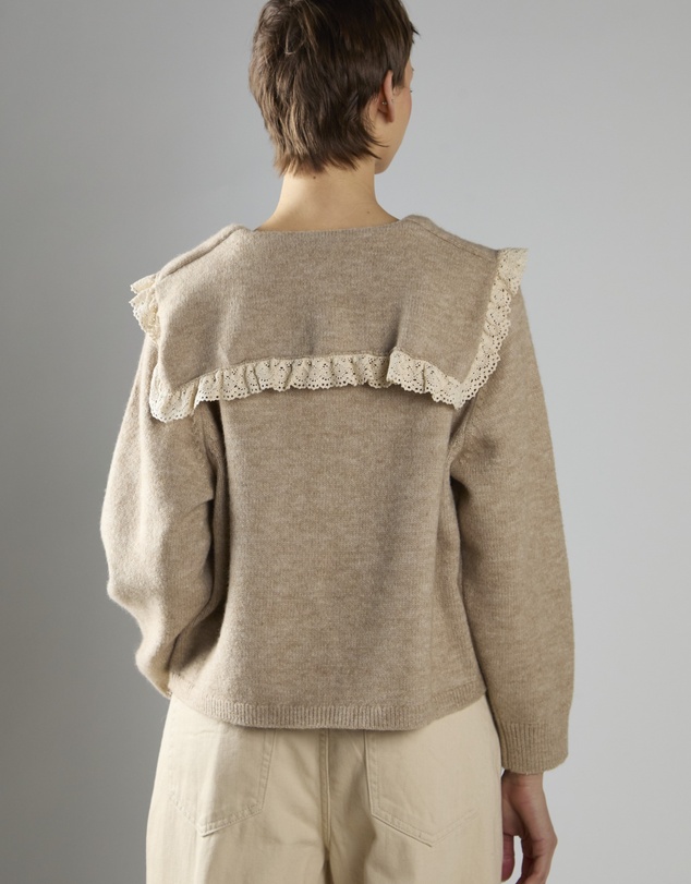 Glamorous - Collar Tie Front Cardigan