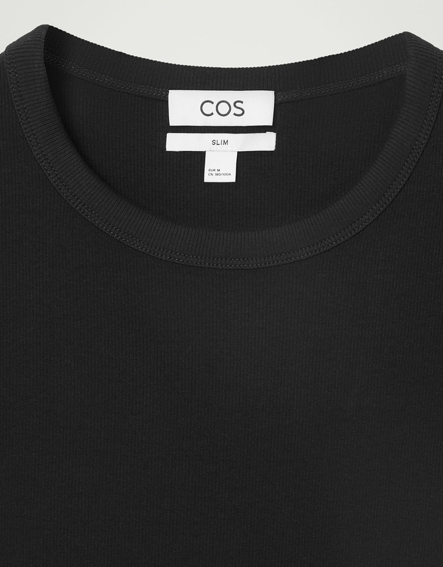 COS - Slim Ribbed Cotton T-Shirt