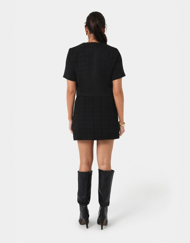 Forcast - Carmen Tweed A-line Skirt