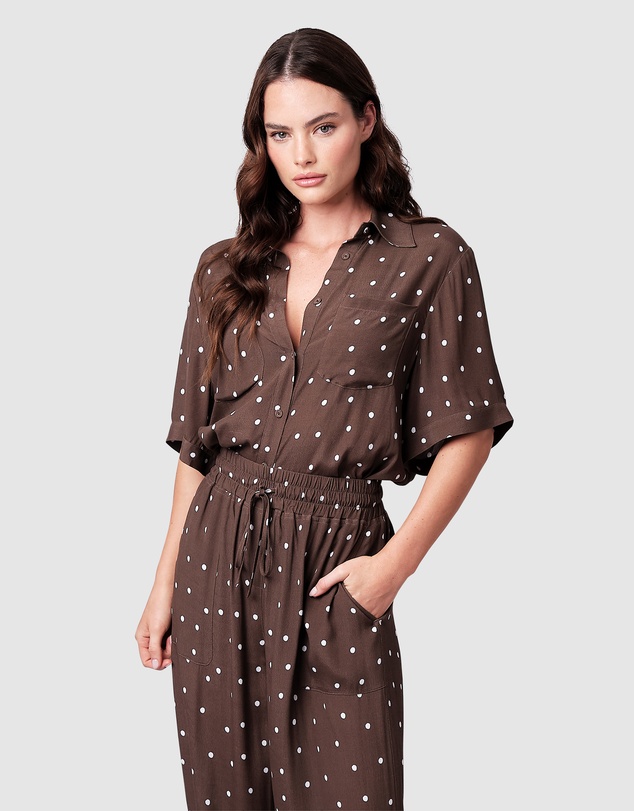 UNE PIECE - Short Sleeve Button-Up Shirt