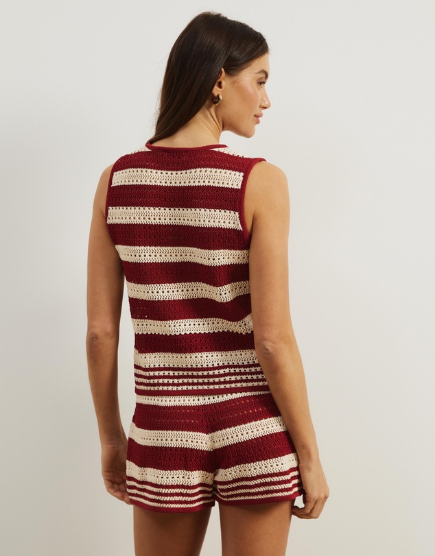 Atmos&Here - Reena Stripe Knitted Shorts