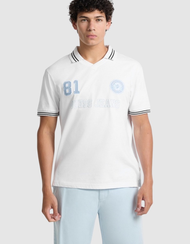 GUESS - GUESS JEANS Eco Soccer Polo T-Shirt