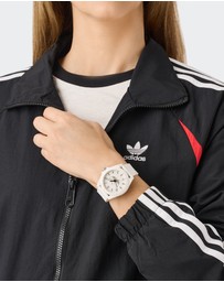 adidas Originals - Project Four 41mm White Dial and Resin Strap Analogue Watch