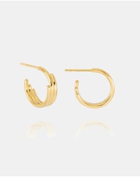 Rachel Jackson - Small Evolve Hoop Earrings Gold