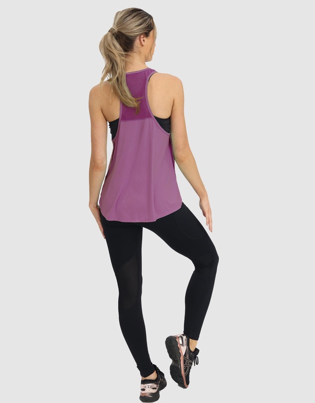 Angel Maternity - Maternity Gym Tank Top in Purple