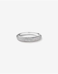 Michael Hill - Cubic Zirconia Pave Dome Ring in Sterling Silver