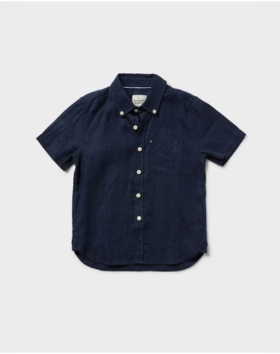 Academy Brand - Kids Hampton SS Linen Shirt
