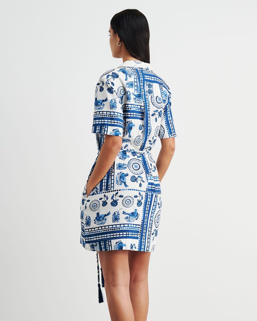 jag shirt dress JAG Panorama Shirt Dress in Brown/Multi