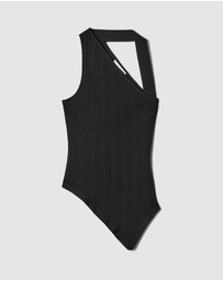 & Other Stories - Asymmetric Rib-Knit Top