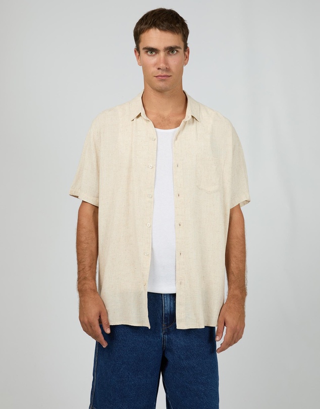 Silent Theory - Textured Linen SS Shirt