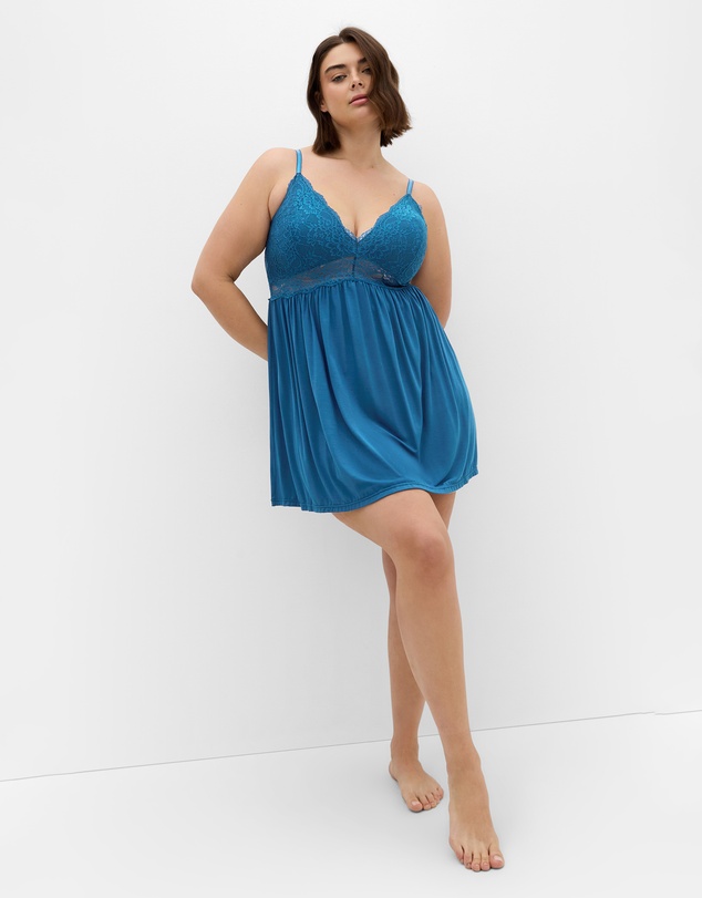 City Chic - Juliette Chemise - lagoon