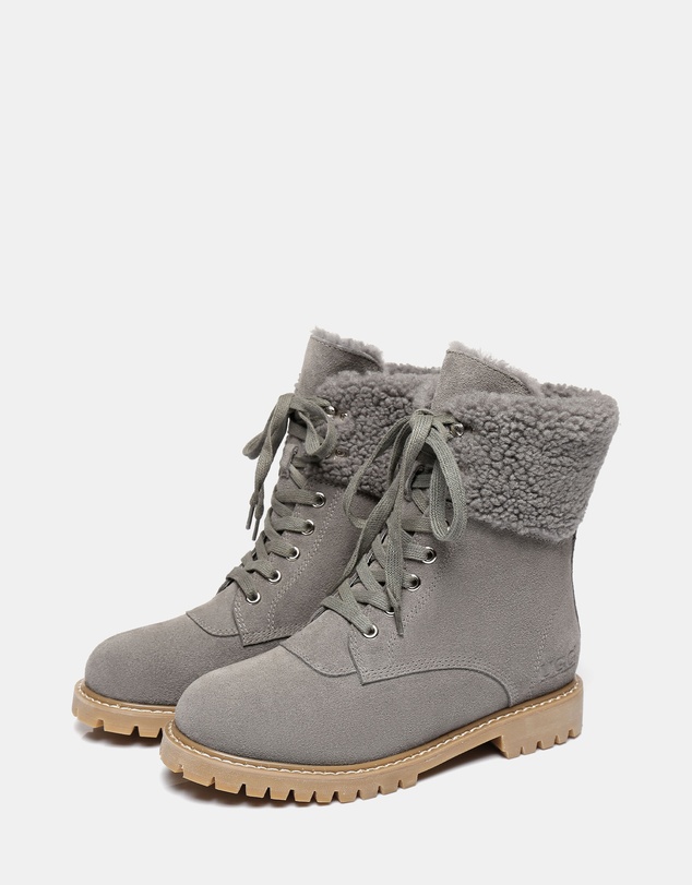 EVERAU - Australian Shepherd Ugg Mina Cow Suede Upper Martens