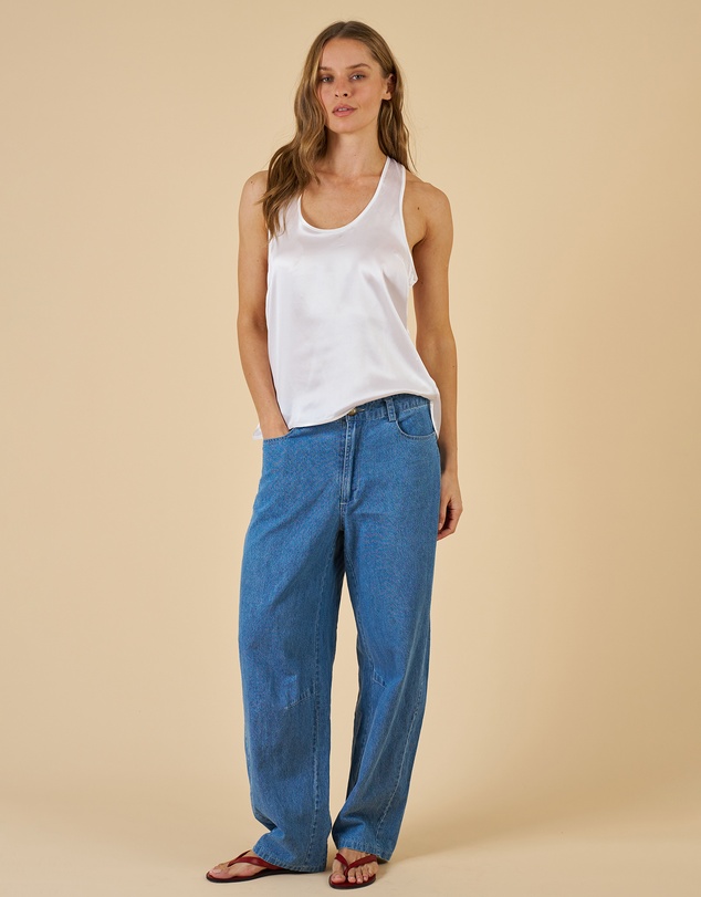 CAMIXA - Aosta Linen Barrel Pants