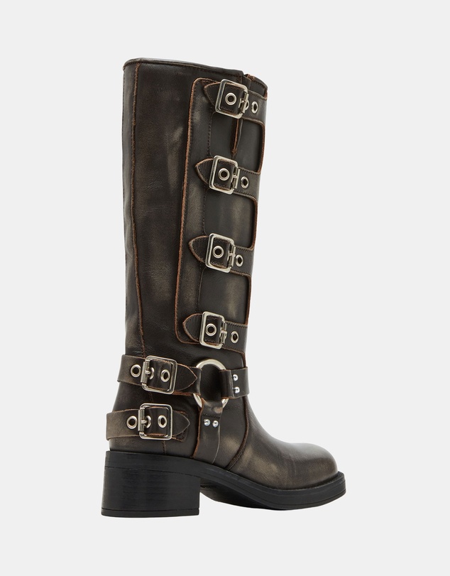 Steve Madden - Rocky Brown Distressed Boots