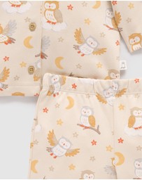 Purebaby - Thick Button Up Pyjama Set -Kids-Babies