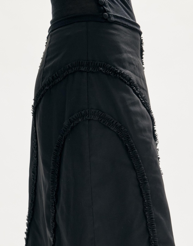 Minima Esenciales - Nali Cotton Midi Skirt with Removable Lining