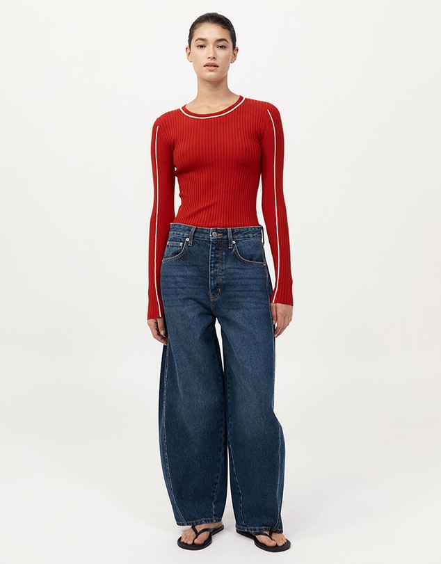 St. Agni - Mid Rise Balloon Jeans