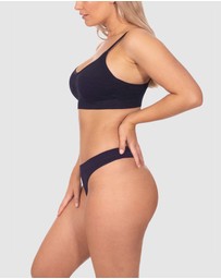 B Free Intimate Apparel - Seamless Stretch Comfort G String - 3 Pack
