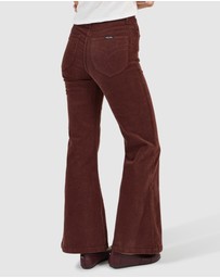 Rolla's - Eastcoast Flare Jean - Cognac Cord