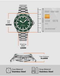 Emporio Armani - Silver Tone Analogue Watch