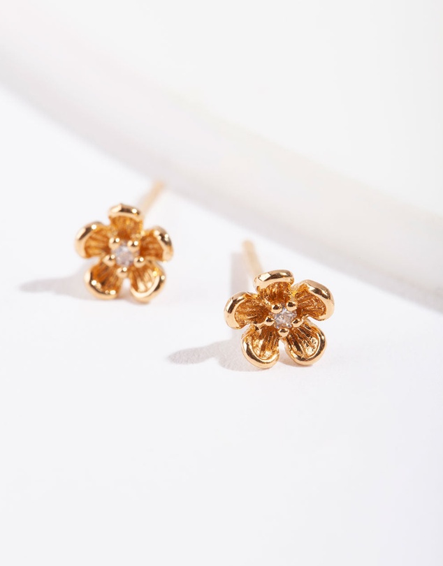 Lovisa - Gold Plated Sterling Silver Daisy Stud Earrings