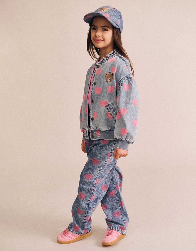 Huxbaby - Dreamy Denim Hearts Jeans - Babies-Kids
