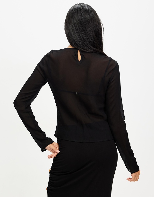 Third Form - Wisteria Sheer Bias Blouse