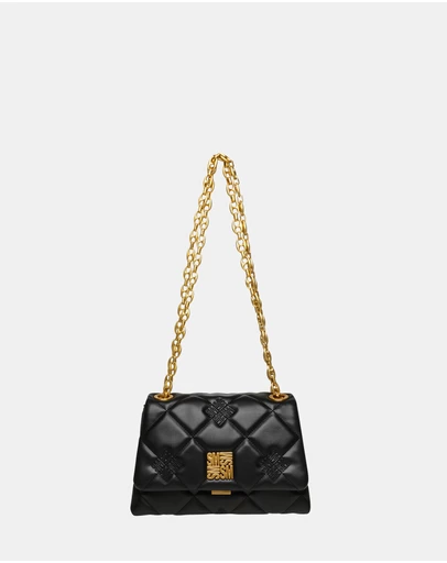 Steve Madden - BLanch Black Gold Handbag