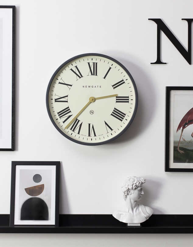 Newgate - Newgate Mr Butler Wall Clock Moonstone Grey