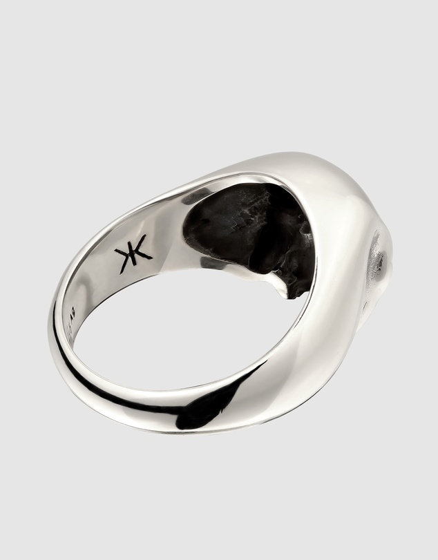 Kuzzoi - ICONIC EXCLUSIVE - Skull Signet Ring in 925 Sterling Silver