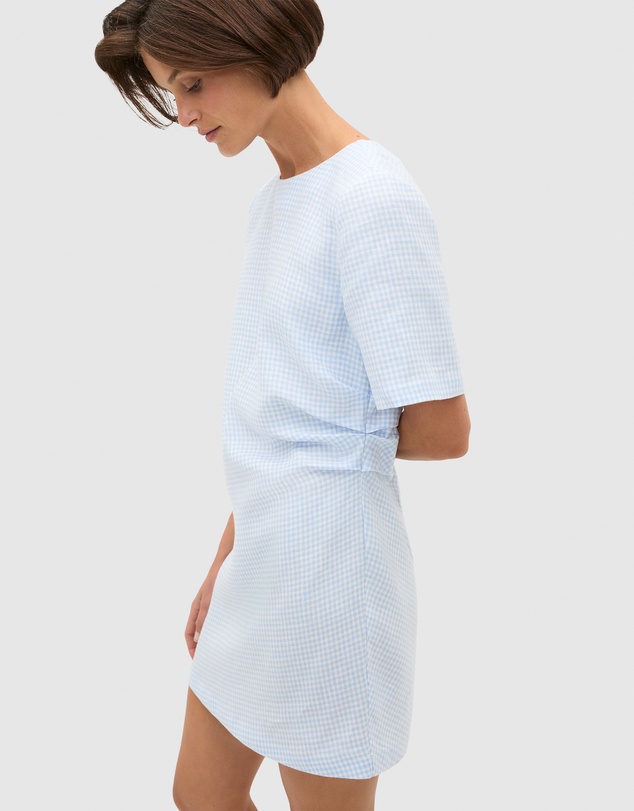 Seed Heritage - Linen Gingham Mini Dress