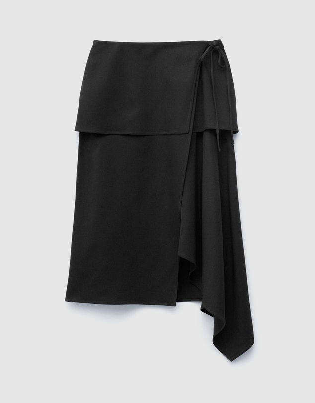 & Other Stories - Asymmetric Wrap Midi Skirt