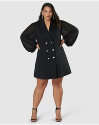 Pink Dusk by Curve Project - Good Luvin Tuxedo Dress