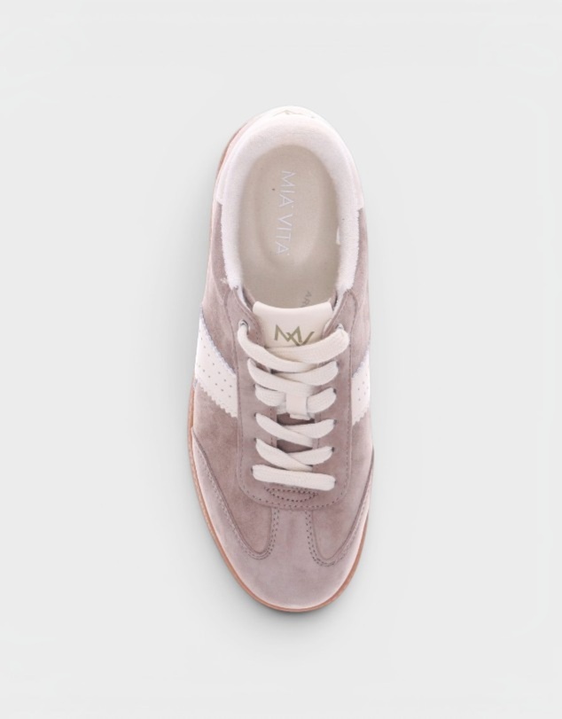 Mia Vita - Ramona II Lace-Up Casual Sneaker - Dark Taupe
