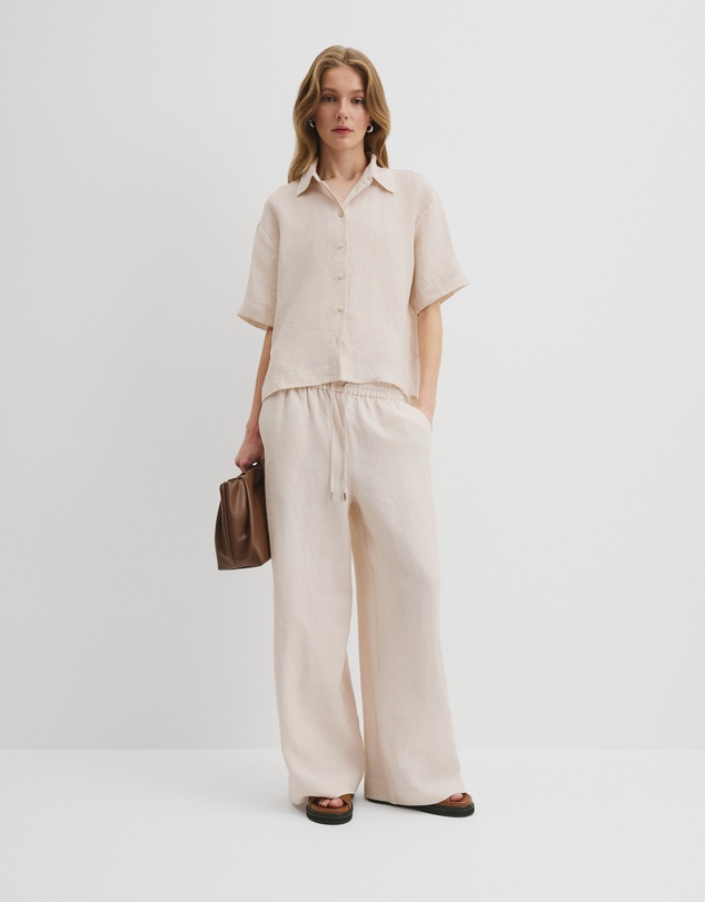 Country Road - Organically Grown Linen Short Sleeve Shirt