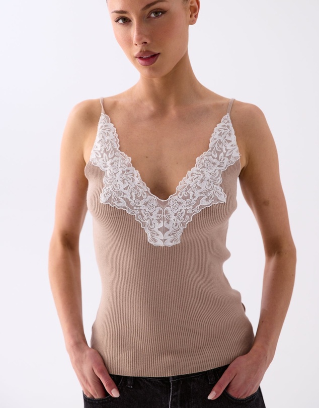 Style Addict - Luna Lace Trim Cami
