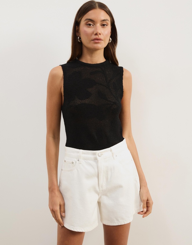Atmos&Here - Intarsia Knit Tank
