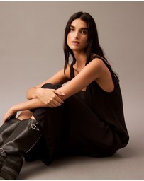 Calvin Klein - Twill Midi Slip Dress
