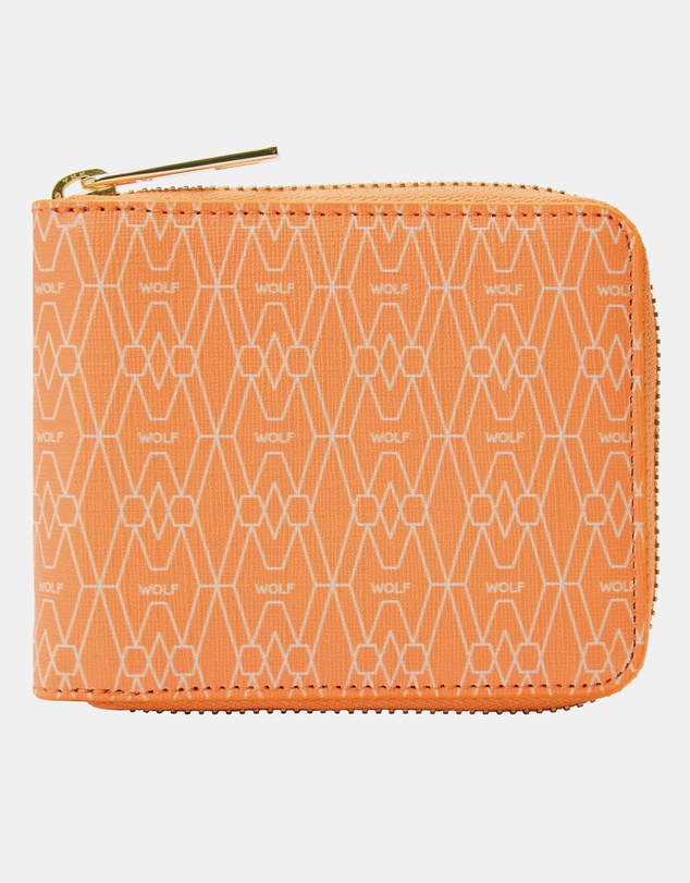 Wolf - Wolf Signature Range Zip Around Wallet Orange