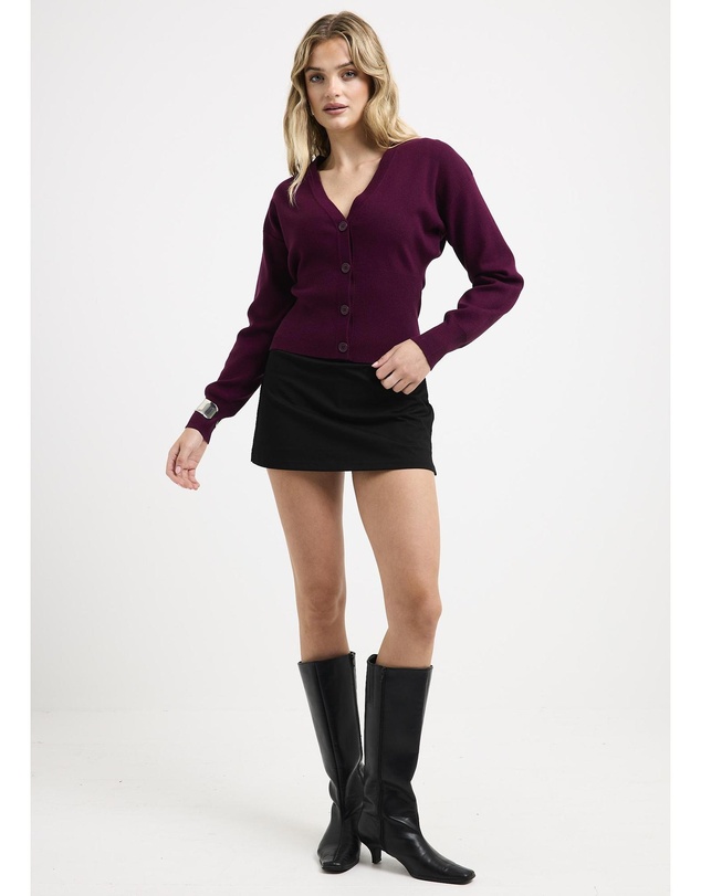 Alice In The Eve - Callie Cinched Long Sleeve Knit Cardigan