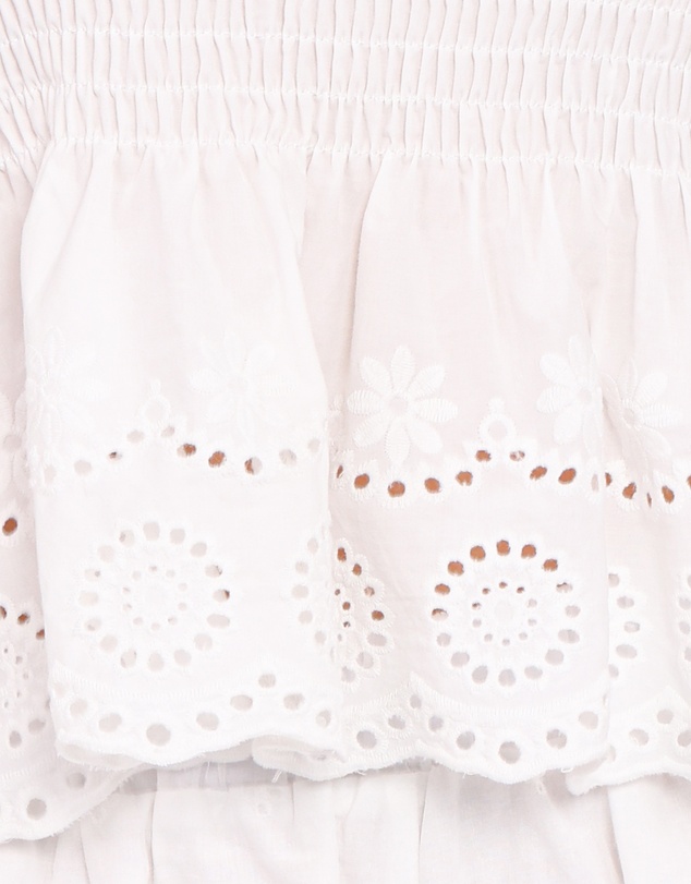 Petal & Pup - Gretal Smocked Eyelet Top - White