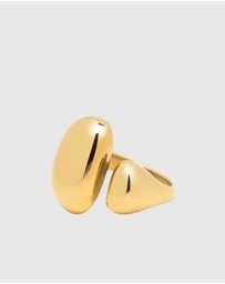 Nialaya Jewellery - Chunky Cuff Ring in Gold