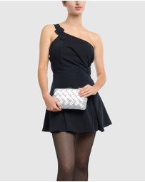 Olga Berg - Quinn Woven Clutch