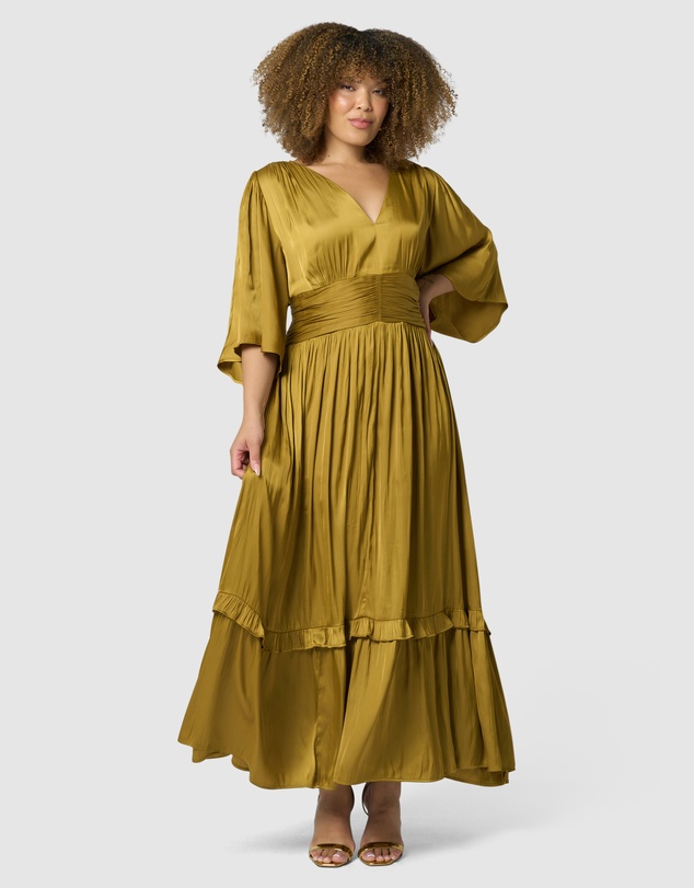 Pink Dusk by Curve Project - Work It Maxi Dress