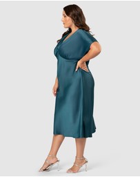 Pink Dusk by Curve Project - Wanting More Midi Dress