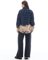 THE TALES - Bleached Check Cord Shirt