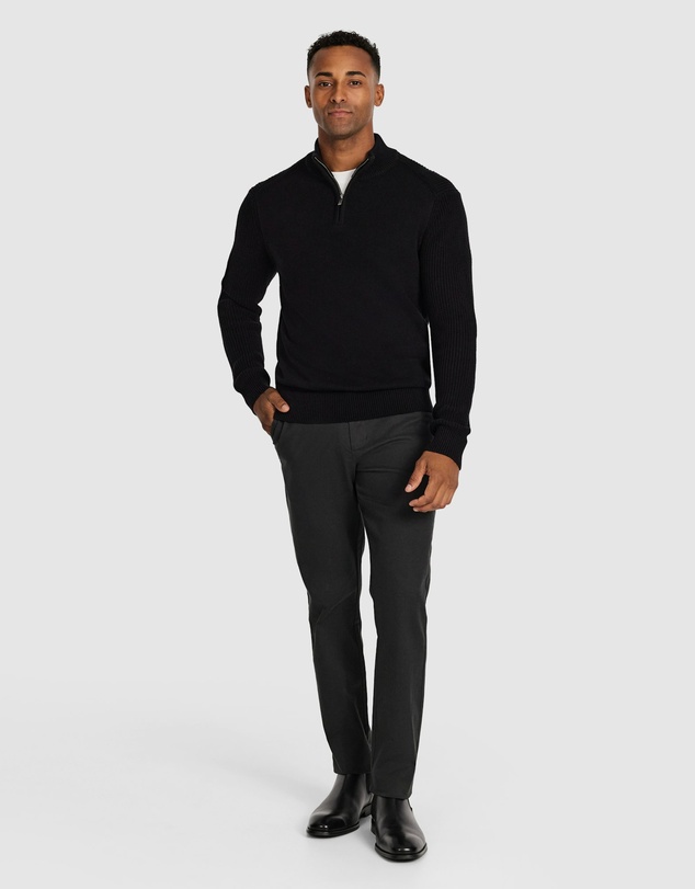 Tarocash - Jaxley Zip Neck Knit