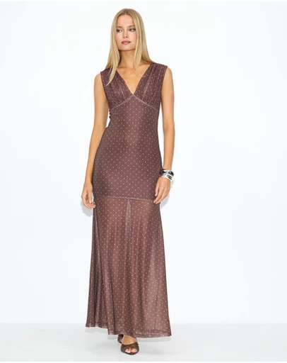 Dazie - Into You Mesh Maxi Dress
