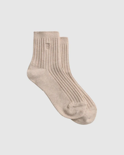 Trenery - Monogram Rib Crew Sock